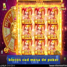 blocos cad mesa de poker